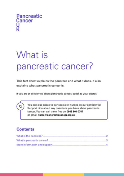 What Is Pancreatic Cancer? - Pancreatic Cancer UK