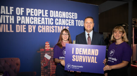 Secretary of State of Health and Social Care Wes Streeting MP with Jo and Emily