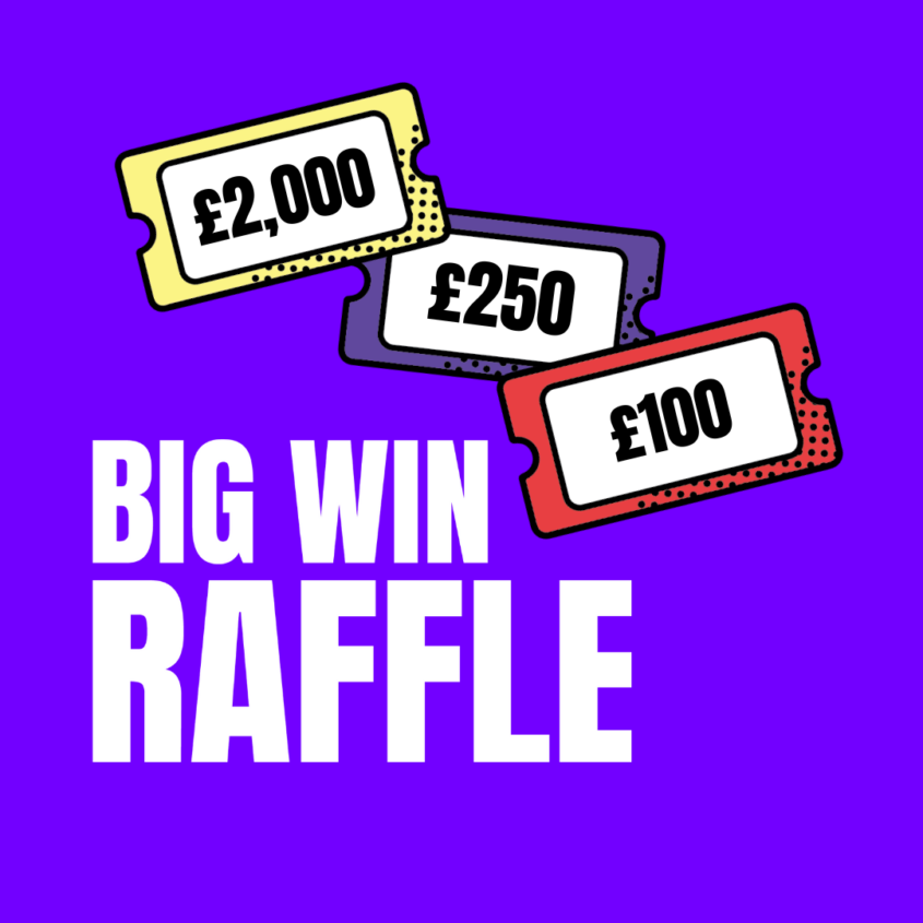 Pancreatic cancer big win raffle logo